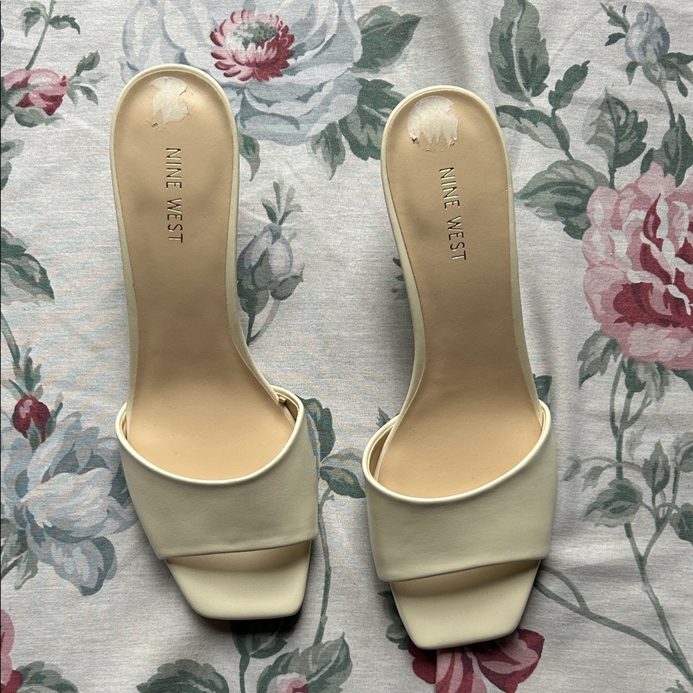 Nine West Ivory Women's Mules